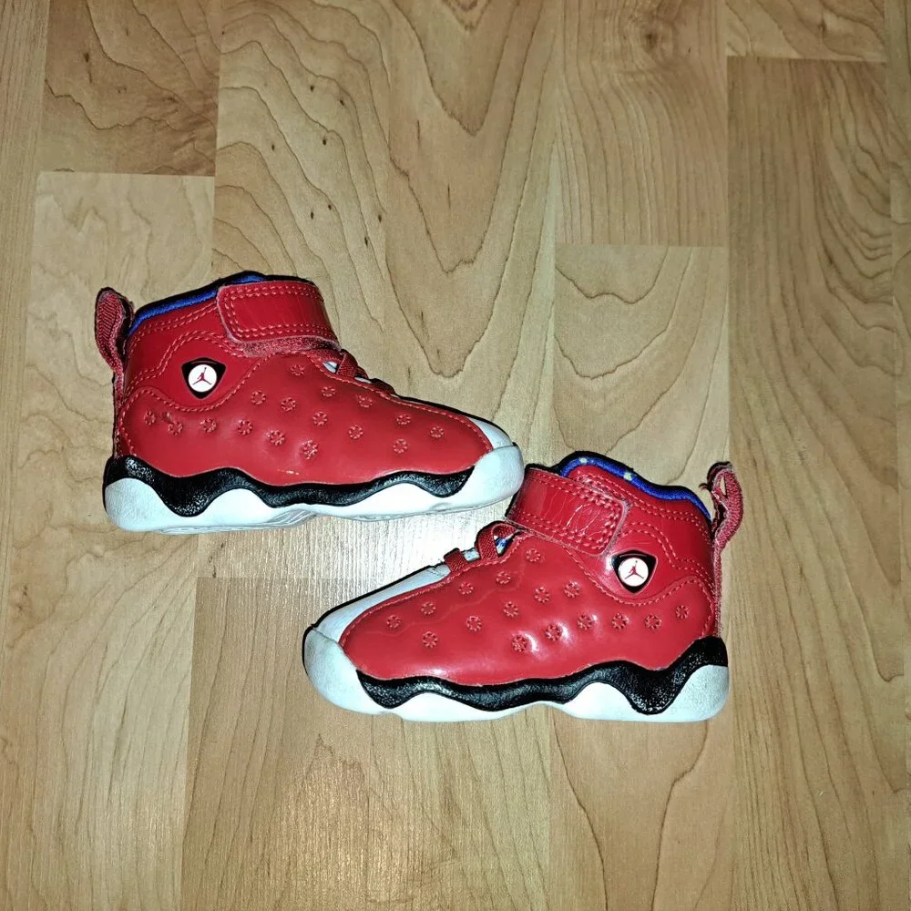 Nike Jordan Jumpman Team 2 PS Red,White&Blue Little Kids Sneakers,2018 Size 4C - Picture 10 of 12